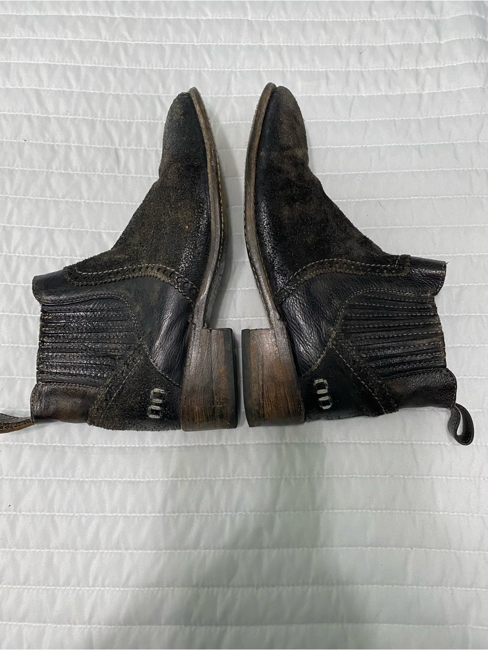 Bed Stu Ellice Chelsea Brown Ankle Boots Women’s Size 7.5 - Picture 9 of 12
